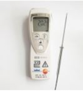 Digitalthermometer 112 inkl.  Edelstahl-Stechfühler (vormals amtlich geeicht mit Eichschein) jetzt Konformitätsbewertet