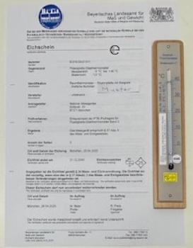 Raumthermometer geeicht bis 2029 mit Eichschein