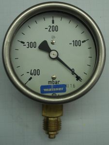 Feindruck-Vakuumeter NG 63  - 400 - 0 mbar