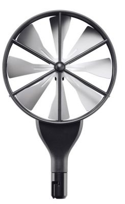 Hochpraeziser 100 mm-Fluegelrad-Sondenkopf inkl. Temperatursensor