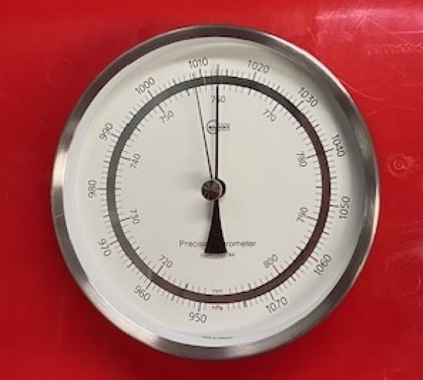 Präzisions-Labor-Barometer Barigo 1310RF mit Hersteller-Zertifikat 11.2023