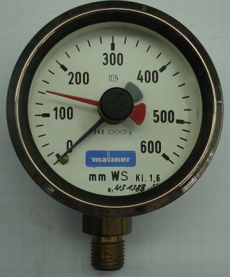 Feindruckmanometer Kp 63  0...600 mmWS