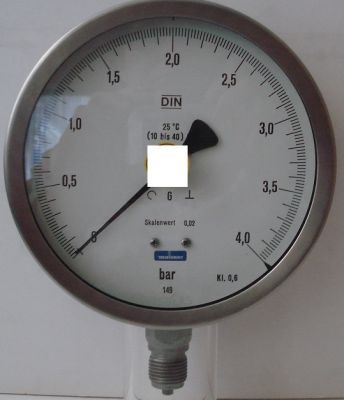 Feinmessmanometer Kl. 0,6  4 bar