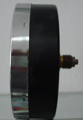 Rohrfedermanometer Schulmanometer NG 100 mm  axial klare Skala