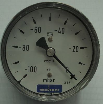 Feindruck-Vakuumeter  NG 63   - 100 - 0  mbar