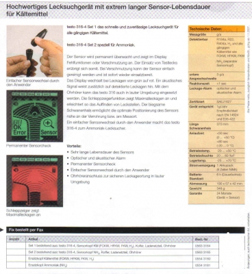 Testo 316-4 SET 2 mit NH3 Sensorkopf