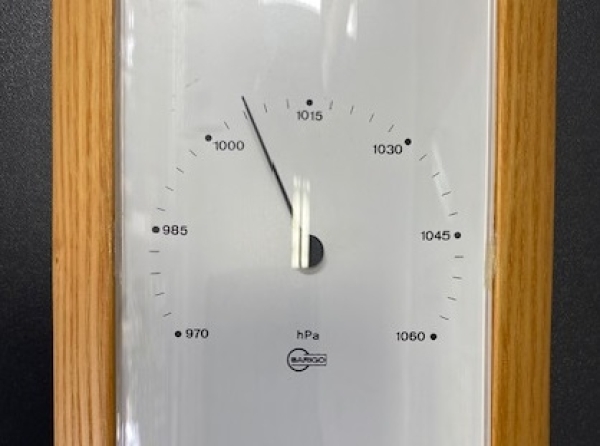 Barometer - Wetterstation  Barigo 392  im modernem Design  - Esche hell