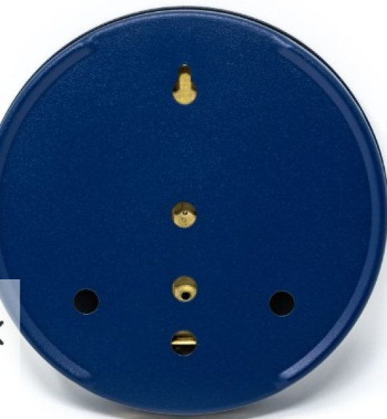 Fischer Haar-Hygrometer Edelstahlgehäuse - blau pulverbeschichtet - Sonderausführung