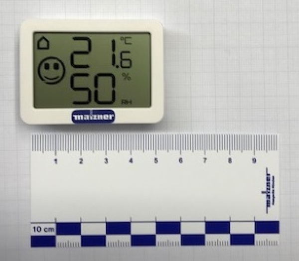 Thermo-Hygrometer Mini  mit Klima-Komfortanzeige weiss