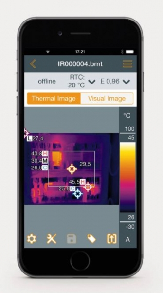 Wärmebildkamera Testo 872s  (320 x 240 Pixel, App, Laser) - Baudiagrnoseset - Schimmelset  inkl. testo 605i - Aktionspreis