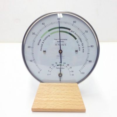 Wohnklima-Messer Thermo-Hygrometer Typ 122 HT Chrom