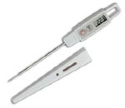 HACCP Pocket Digitalthermometer Schutz IP 67 mit Werkprüfschein + Prüfplakette  Zyklus 1 Jahr - wasserdicht