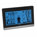 Funk-Wetterstation WEATHER BOY schwarz mit Wettermännchen-Animation