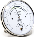 Fischer Wohnklima-Messer Thermo-Hygrometer Typ 122.01 mit Aufsteller - Pins